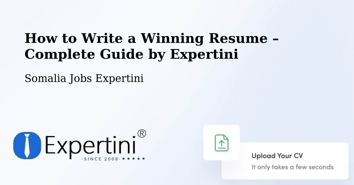 Resume Writing Guide for Job Seekers – Ceek - Ceek, Somalia Jobs Expertini